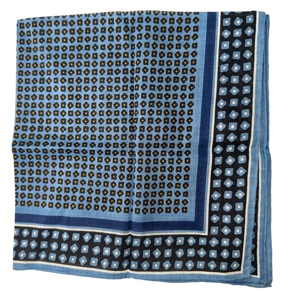 Yves Saint Laurent Vintage Handkerchief / Pocket Square / Small Scarf 18" - Picture 5 of 9